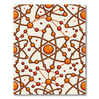 Atomic Orb And String Network Rug