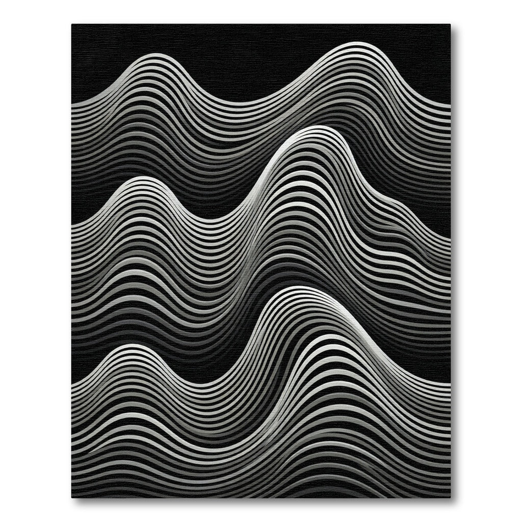 Monochromatic Abstract Wave Flow Rug