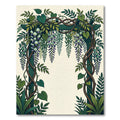 Lush Wisteria Trellis Botanical Garden Art Rug