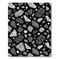 Monochrome Terrazzo Aggregate Collage Rug
