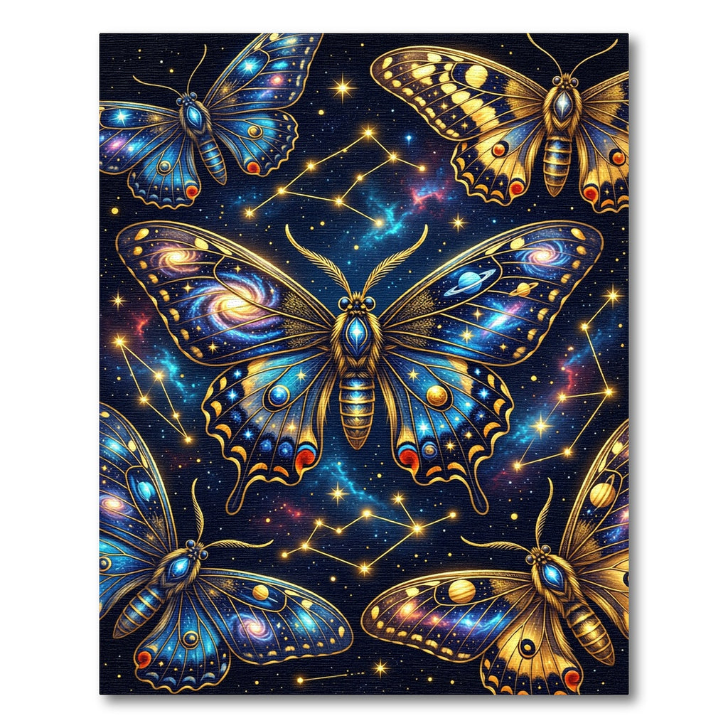Cosmic Galaxy Butterfly Starry Night Rug