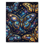 Cosmic Galaxy Butterfly Starry Night Rug