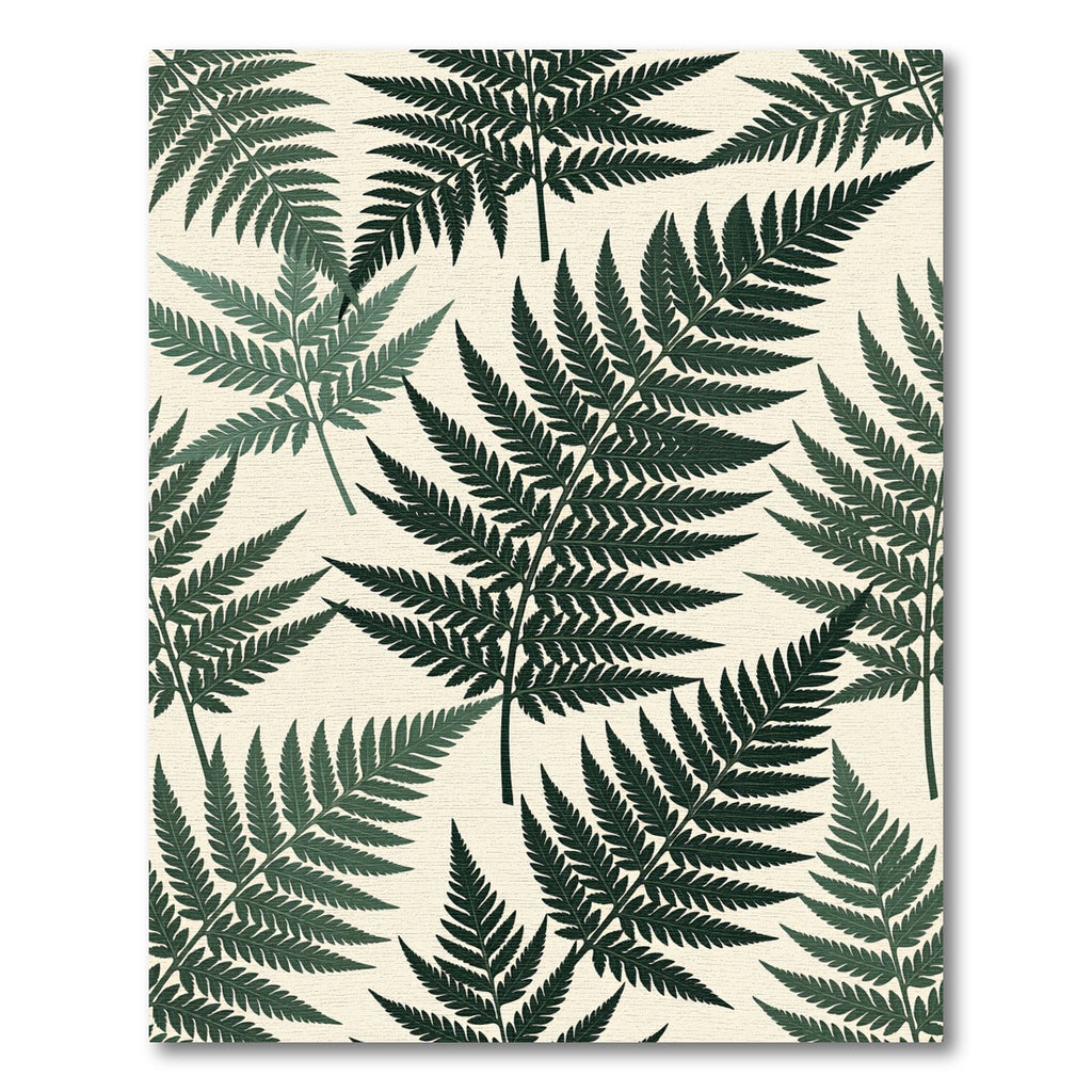 Deep Green Fern Forest Foliage Rug