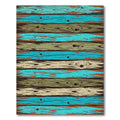Coastal Wood Plank Stripe Rug