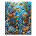 Golden Anemone Coral Blue Ocean Rug