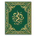 Emerald Gold Ornate Flourish Frame Rug