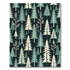 Modern Sage and Cream Forest Pine Rug