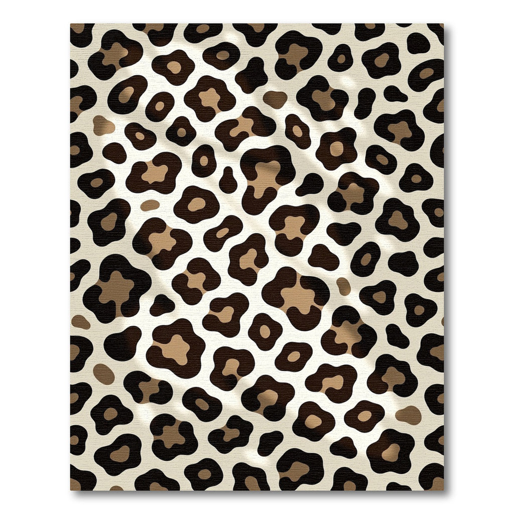 Sophisticated Beige and Brown Leopard Spot Rug