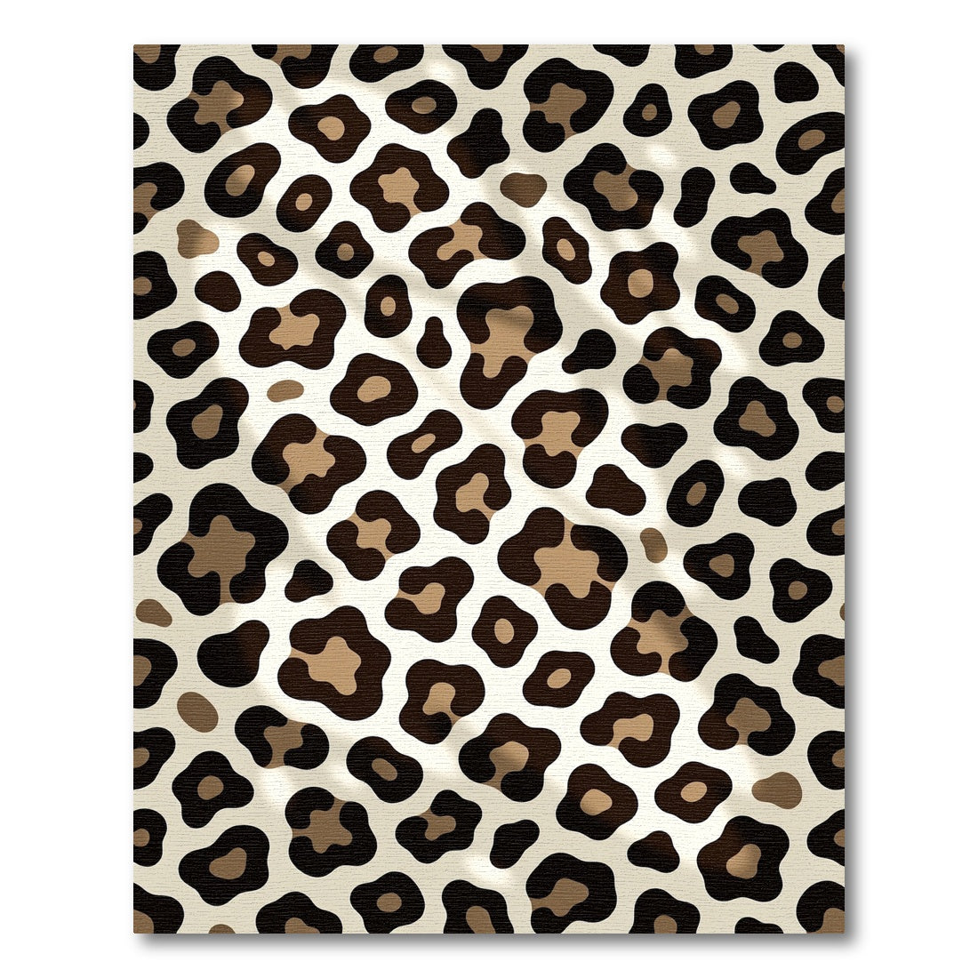 Sophisticated Beige and Brown Leopard Spot Rug