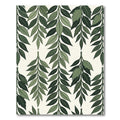 Shaded Green Leafy Vine Imprint Rug