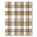 Brown and White Classic Plaid Rug