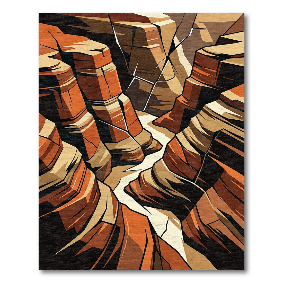 Terracotta Canyon Layers Rug