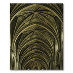 Gothic Deep Green Elaborate Arch Rug