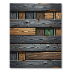 Weathered Wood Plank Graphic Rug