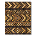 Geometric Earth Tone Tribal Chevron Art Rug