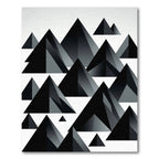 Monochromatic Geometric Peaks Rug