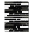 Modern Monochrome Minimalist Horizontal Stripe Rug