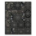 Intricate Paisley Floral Medallion Collage Rug