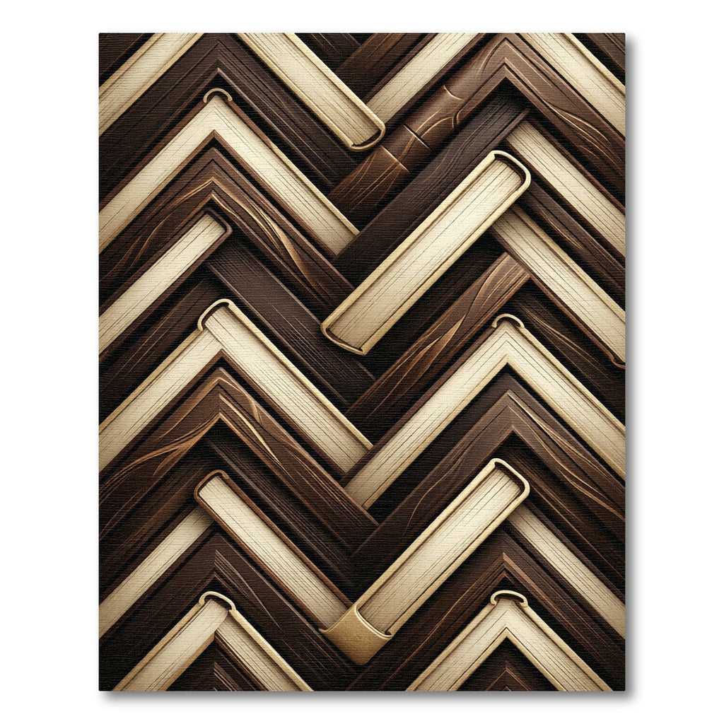 Herringbone Wood Grain Chevron Weaver Rug