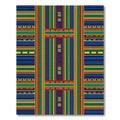 Vibrant Multi-Color Geometric Striped Accent Rug