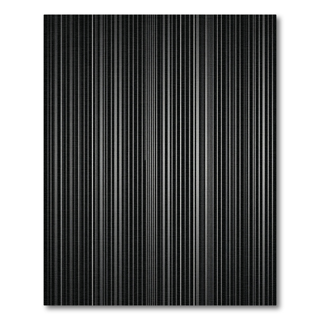 Monochromatic Vertical Stripe Grid Rug