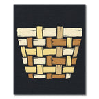 Woven Basket Earthy Tone Intersecting Rug