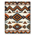 Navajo Inspired Diamond Geometric Rug