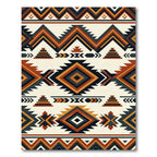 Navajo Inspired Diamond Geometric Rug