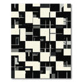 Monochromatic Geometric Architectural Collage Rug