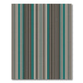 Teal Gray Vertical Stripe Rug