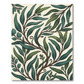 Lush Green Eucalyptus Botanical Foliage Rug