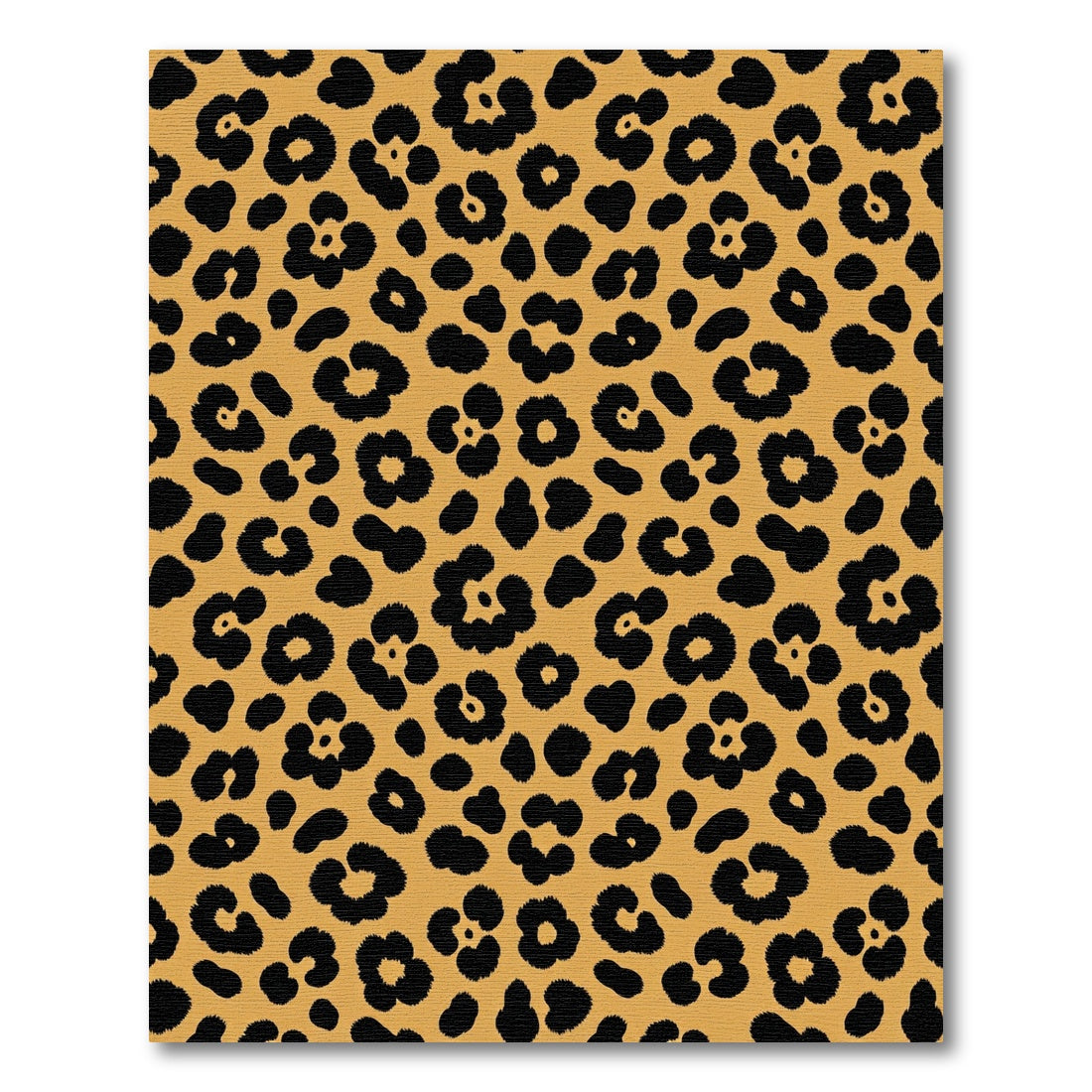 Classic Golden Ochre Leopard Spoted Rug