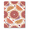 Citrus Slices Ripe Fruit Pattern Rug