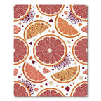 Citrus Slices Ripe Fruit Pattern Rug