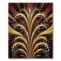 Golden Burst Splash Radiating Flare Rug
