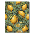 Classic Yellow Lemon Fruit Botanical Rug