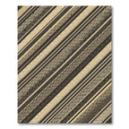Diagonal Woven Stripe Earth Tones Rug