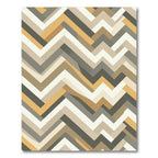 Modern Earthy Zigzag Chevron Texture Rug