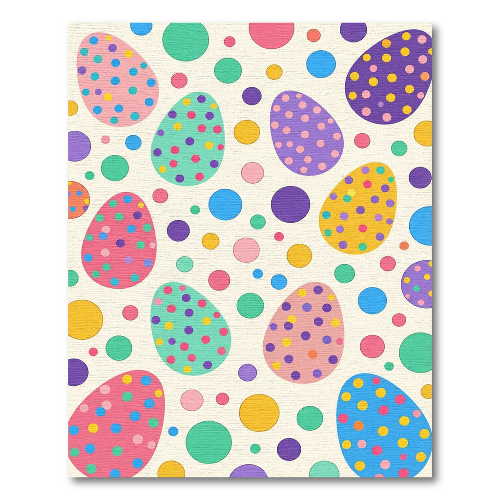 Playful Polka Dot Easter Egg Rug