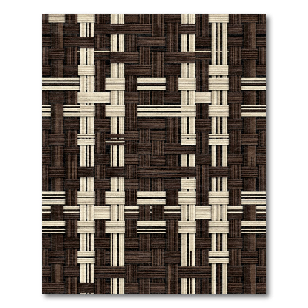 Woven Brown Beige Texture Interlace Rug