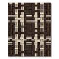 Woven Brown Beige Texture Interlace Rug