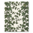 Earthy Green Botanical Ivy Vineyard Rug