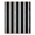Classic Black and Cream Stripe Rug