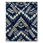 Dark Indigo Stairway Geometric Composition Rug