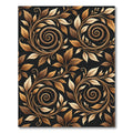Golden Serpentine Vine Swirl Rug
