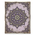 Ornate Lavender Filigree Floral Medallion Rug
