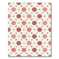 Soft Rose and Terracotta Polka Dot Rug