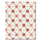 Soft Rose and Terracotta Polka Dot Rug