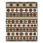 Ethnic Multi Geometric Stripe Rug