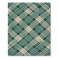 Sage and Cream Interwoven Geometric Lattice Rug